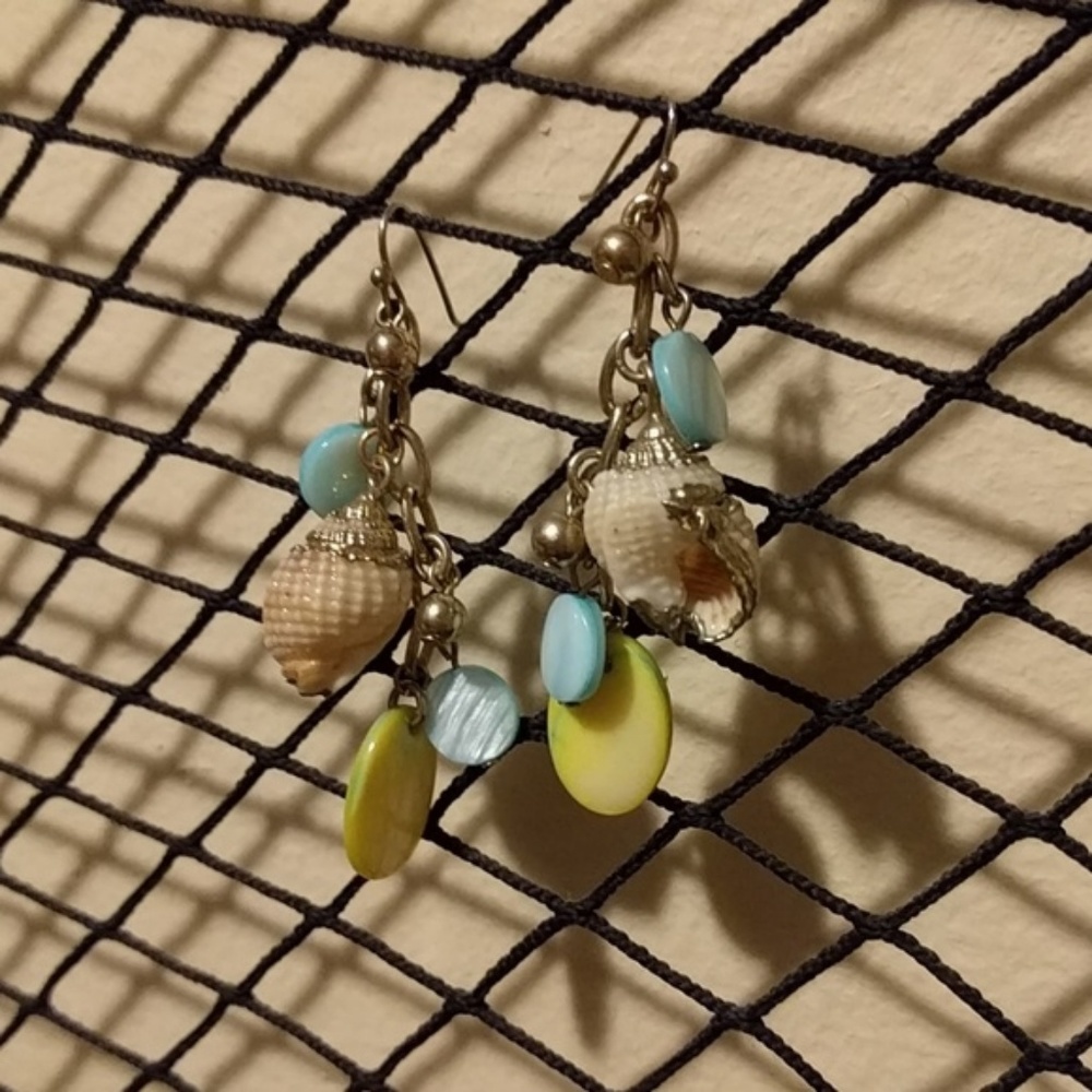 Upcycled Vintage Shell Earrings